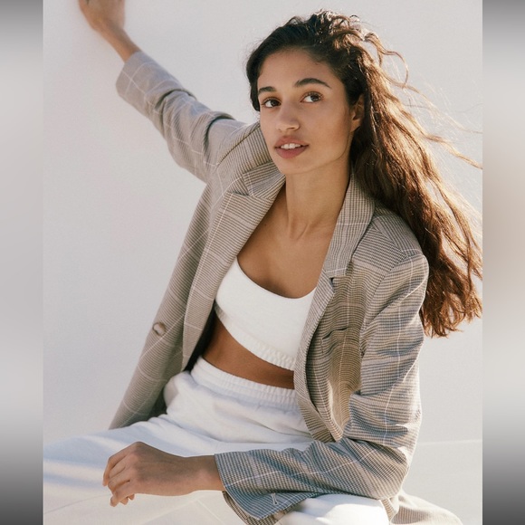 [NWT] Madewell Dorset Blazer in Windowpane (XXS) - Picture 3 of 10